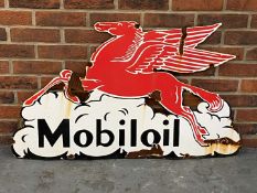 Mobiloil Pegasus Enamel Sign
