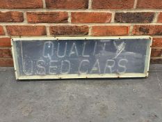 Neon “Quality Used Cars” Sign
