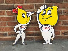 Esso Mr and Mrs Drips Enamel Signs