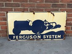 The Ferguson System Enamel Sign