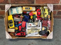 Box of Mixed Play Worn Die Cast Model Cars