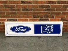 Modern Ford RS Illuminated Sign