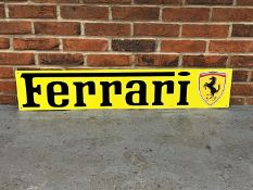 Ferrari Modern Metal Sign