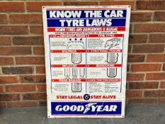 Goodyear Tyre Laws Tin Sign