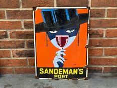Sandemans Port Enamel Sign