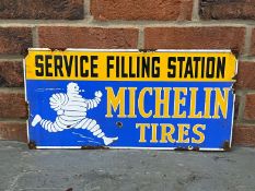 Michelin Tire's Service Filling Station Enamel Sign