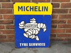 Michelin Tyre Service Enamel Sign