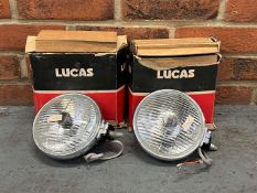 Pair of Lucas New Old Stock Head Lamps