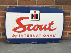 Scout By International Enamel Sign