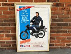 Original Framed 1987 Yamaha Poster