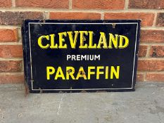 Cleveland Paraffin Enamel Flange Sign