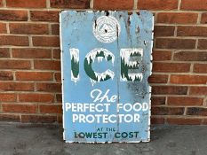 Ice “The Perfect Food Protector” Sign