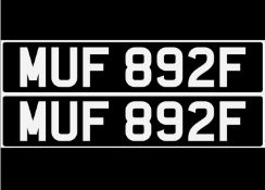 &nbsp; MUF 892F Registration Number