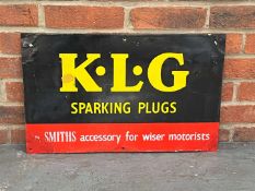 KLG Sparking Plugs Enamel Sign