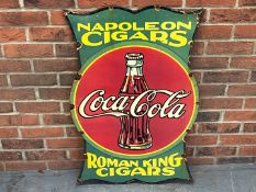 Napoleon Cigars Coca Cola Enamel Sign