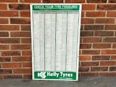 Kelly Tin Tyre Pressure Chart&nbsp;(Original)&nbsp;