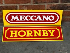 Hornby and Meccano Perspex Signs