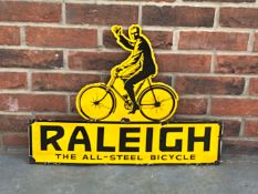 Raleigh The All Steel Bicycle Enamel Sign