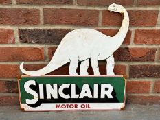 Sinclair Motor Oil Small Enamel Sign