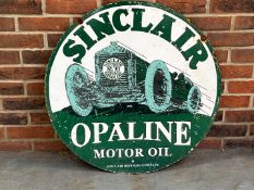 Sinclair Opaline Motor Oil Circular Sign