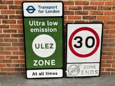 Two Modern Road Signs&nbsp;