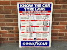 Goodyear Tyre Laws Tin Sign