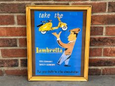 Lambretta Framed Sales Poster