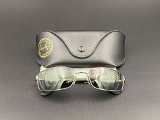 RAY-BAN, POLISHED GREY DRIVING GLASSES, RB3134, 59/17,