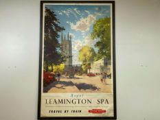 BRITISH RAILWAYS, (WESTERN REGION), ROYAL LEAMINGTON SPA travel poster,