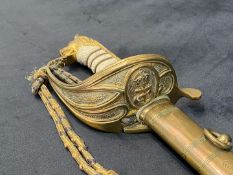 GEORGE VI, 1827 PATTERN NAVAL OFFICERS SWORD, BY GIEVES,&nbsp;