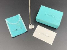 TIFFANY & CO, .925 Double Heart pendant and necklace,