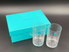 TIFFANY & CO, a pair of Japanese Highball glasses,