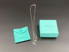 TIFFANY & CO, .925 silver dangle letters necklace.&nbsp;