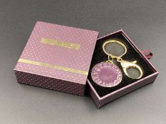 STELLA McCARTNEY, gilt metal key ring and fob,