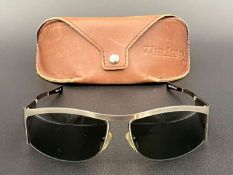 THE ICONIC CAFE, a pair of cased “ITALIAN JOB” style sunglasses,