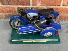 Model of BSA Motorbike and Side Car
