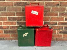 Three Two Gallon Fuel Cans