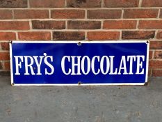 Frys Chocolate Enamel Sign