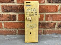Brass Vintage Penny Slot Door Lock