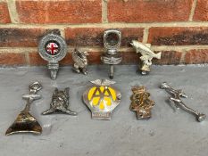 Mixed Lot of Classic Car Badges, Mascots Etc