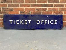 Ticket Office Enamel Railway Sign