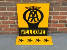 Perspex AA Hotel Welcome Sign