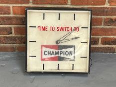Champion Spark Plug Electric Wall Clock a/f&nbsp;