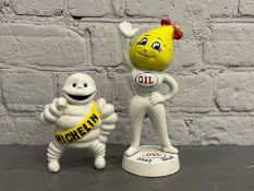 Abby Slick and Michelin Man Cast Iron Money Boxes