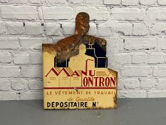 Manu Iontron French Enamel Flange Sign