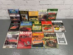 Lotus, a mixed lot of related books and magazines,