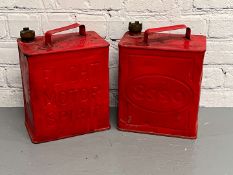 Esso & Flight Two Gallon Fuel Cans