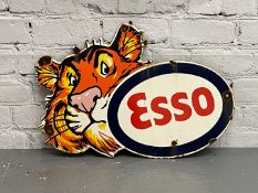 Esso Tiger Enamel Sign