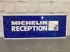 Michelin Reception, a modern printed tin sign,