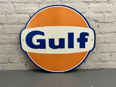 Gulf Emblem Metal Sign